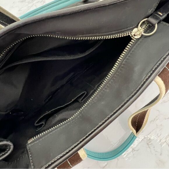 VTG COACH Hamptons satin TOTE BAG - Picture 4 of 8